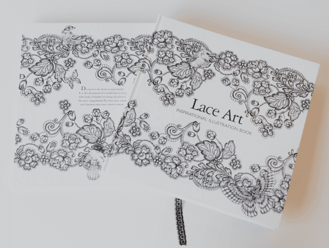 Lace Art Inspirational Illustration Book